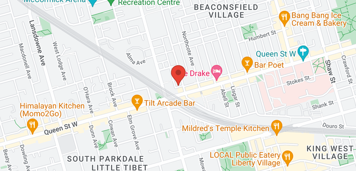 map of #515 -8 GLADSTONE AVE